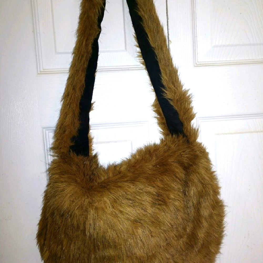 Faux fur bag